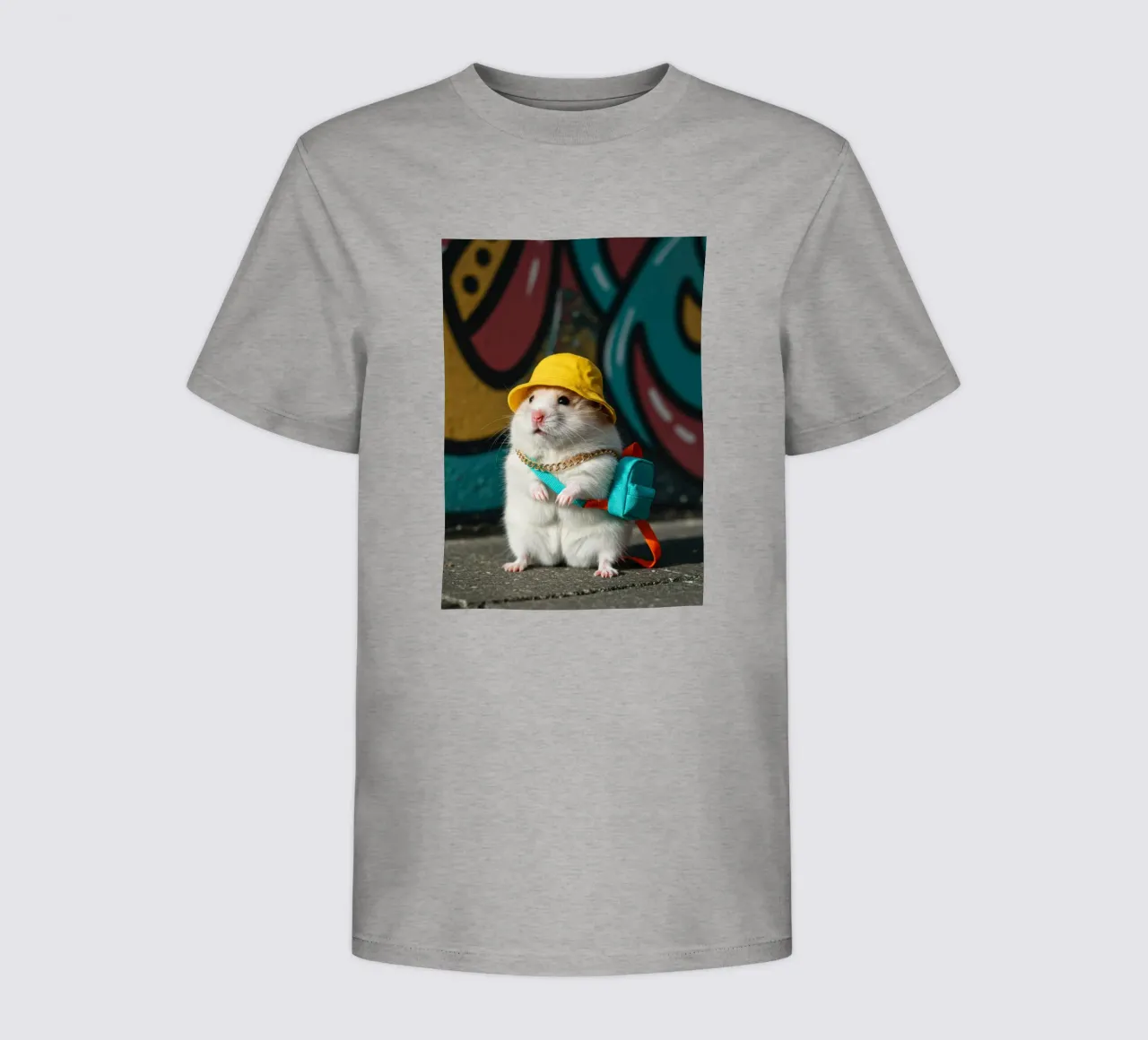 Hamster mit einem Mini-Eimer Kinder T-Shirt von Pawtrait Studio