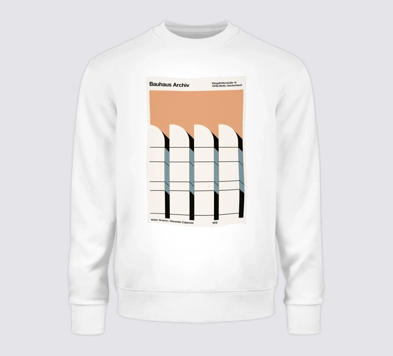 Bauhaus Archiv Print Borders felpa da Florent Bodart