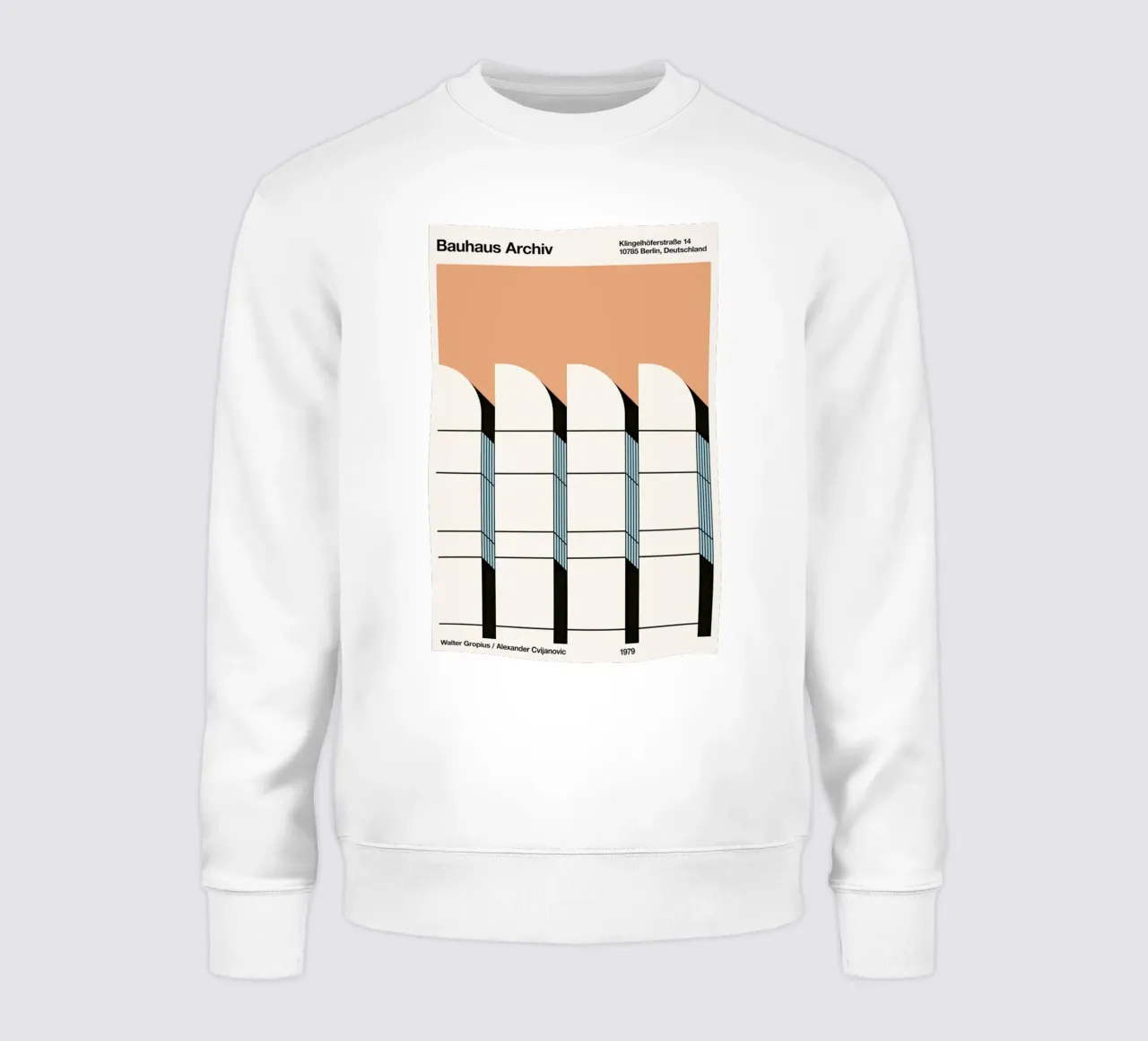 Bauhaus Archiv Print Borders Sweatshirt von Florent Bodart