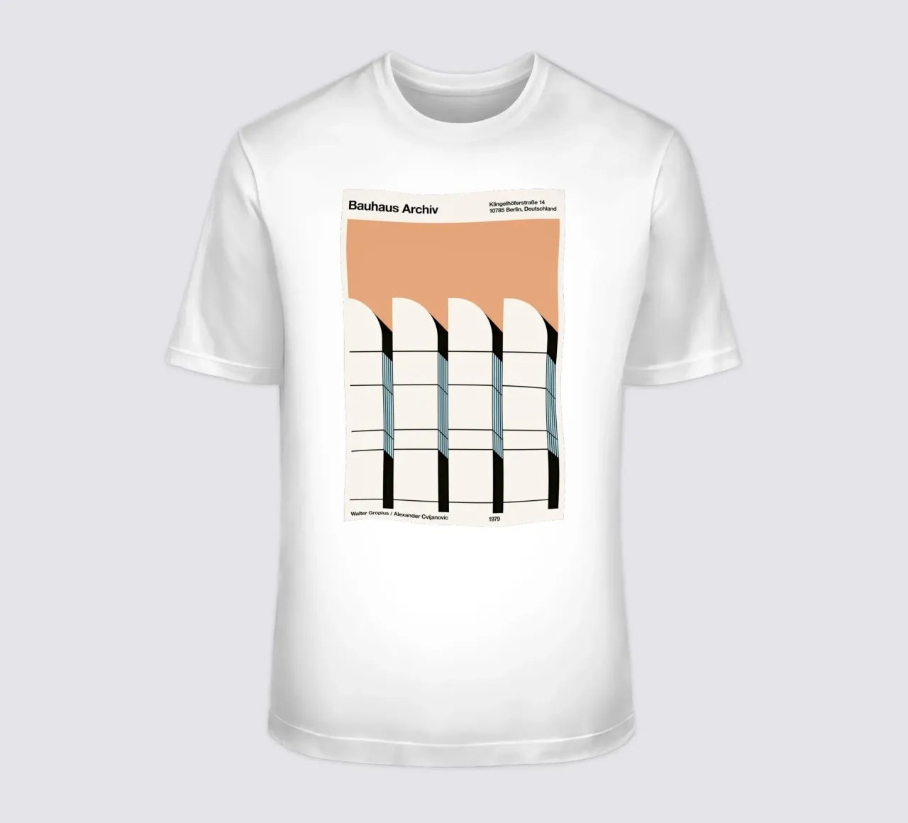 Bauhaus Archiv Print Borders t-shirt da Florent Bodart