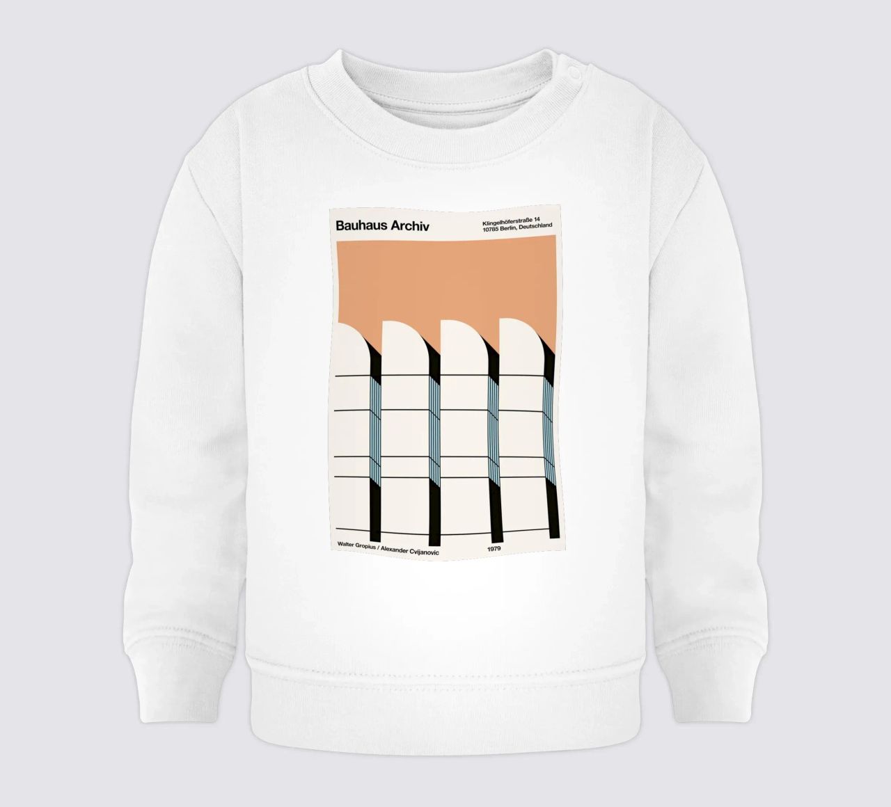 Bauhaus Archiv Print Borders felpa neonato da Florent Bodart