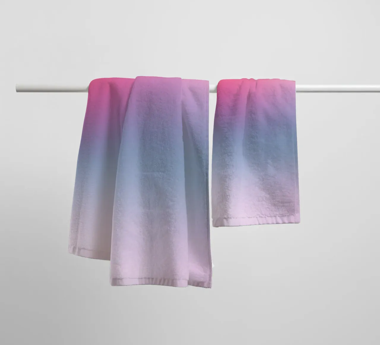 Regenboog Blos Kleurverloop Droom badhanddoek van Dominique Vari Abstract