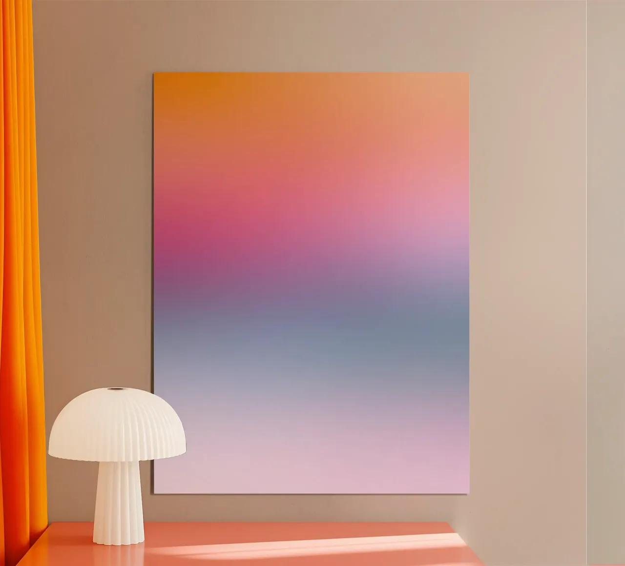 Sogno sfumato arcobaleno poster con telaio in plastica da Dominique Vari Abstract