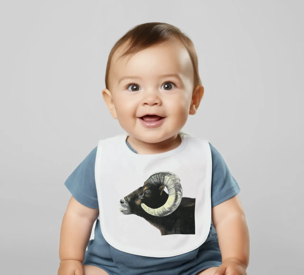 Widder Babylätzchen von PENCILS & TALES