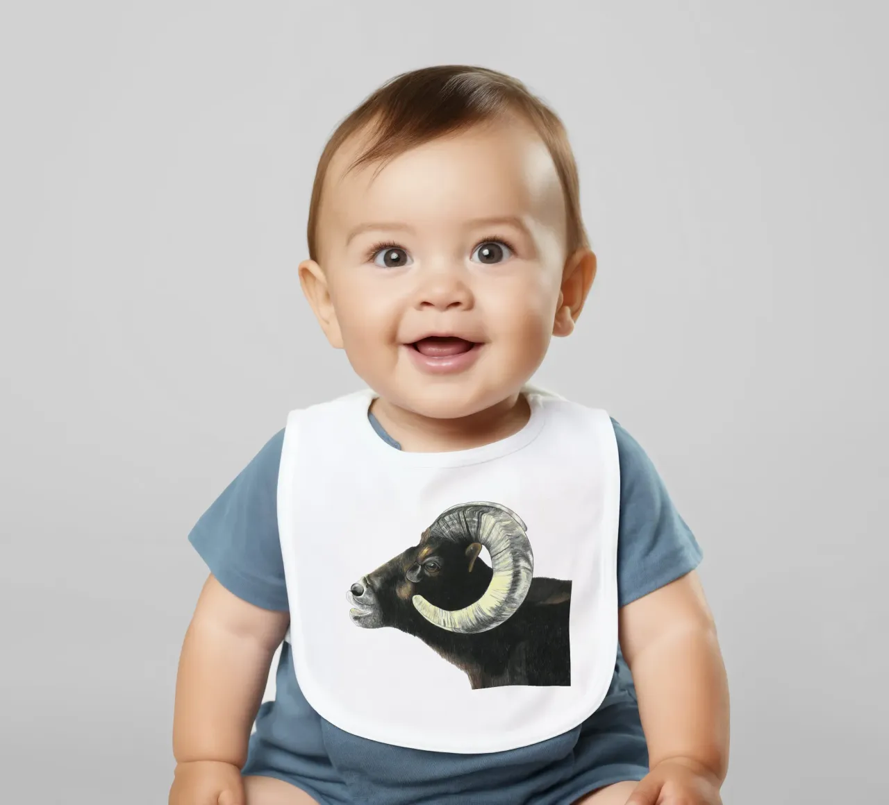 Widder Babylätzchen von PENCILS & TALES