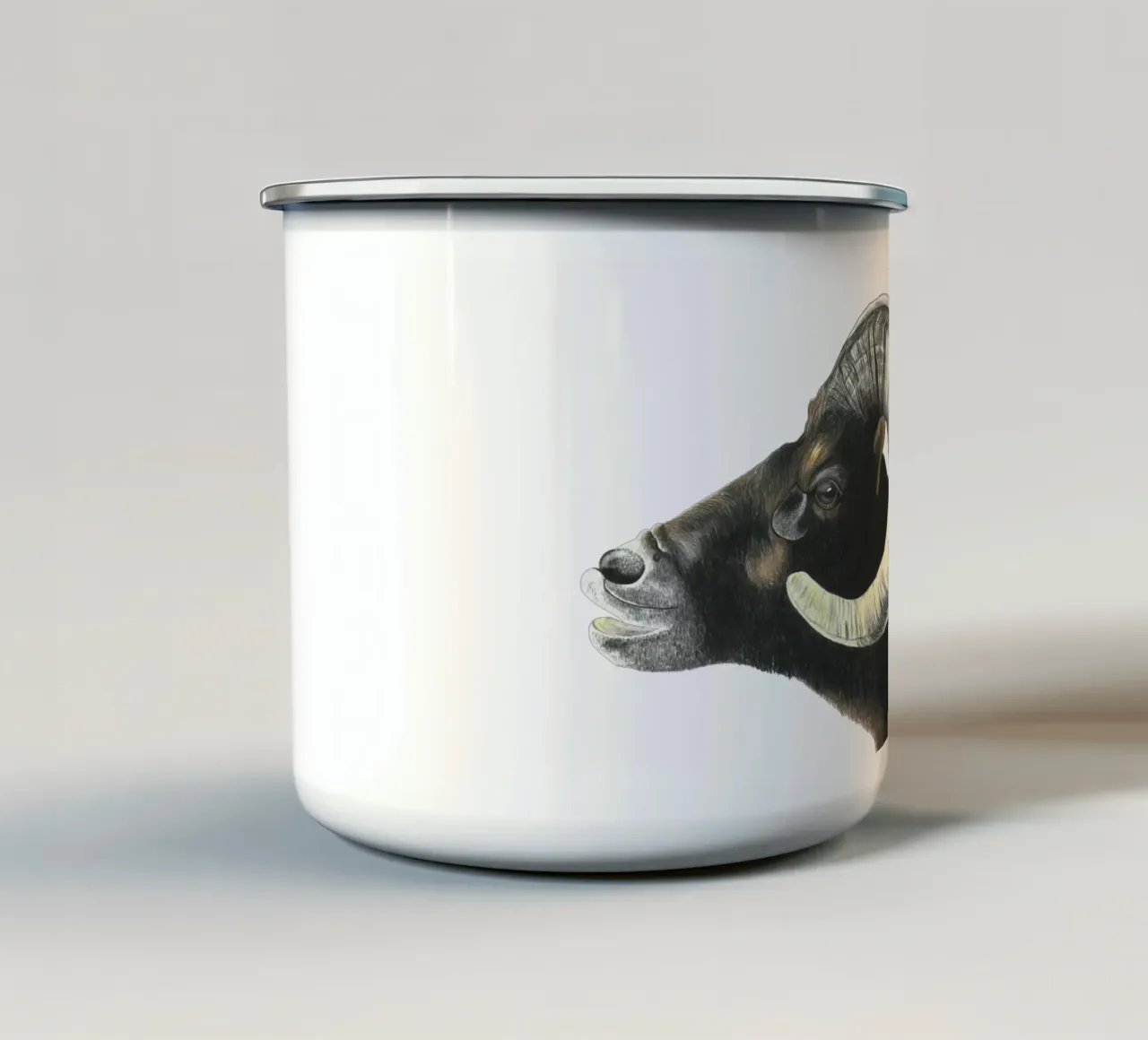 Ariete tazza in smalto da PENCILS & TALES