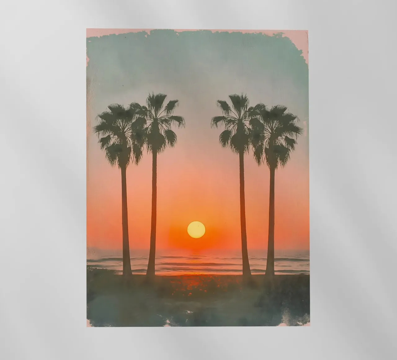 Retro Palm Beach pellicola backlit da Moon  Bloom