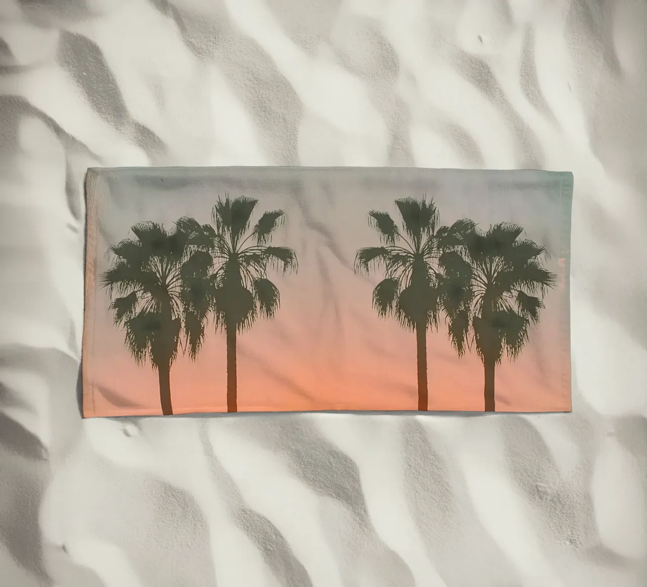 Retro Palm Beach telo mare da Moon  Bloom