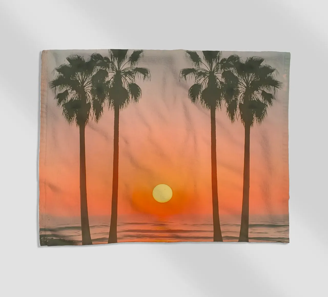 Retro Palm Beach telo mare da Moon  Bloom