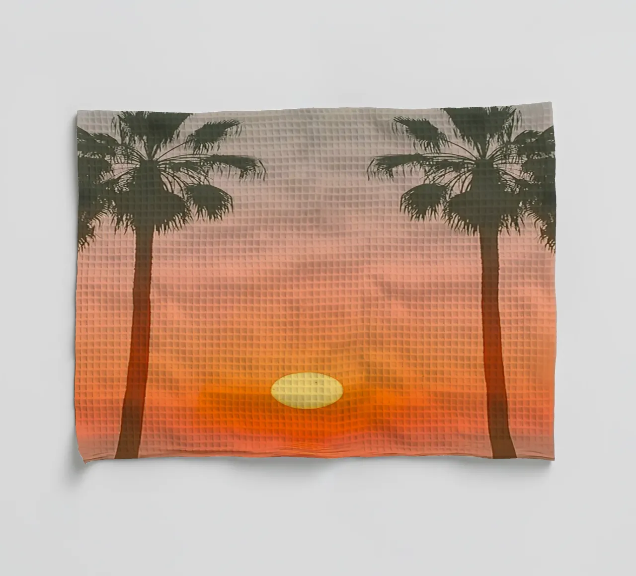 Retro Palm Beach torchon de Moon  Bloom
