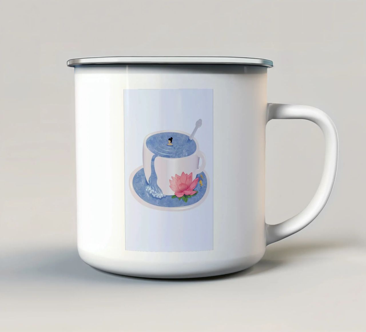 Relax mug en émail de Laura O'Connor