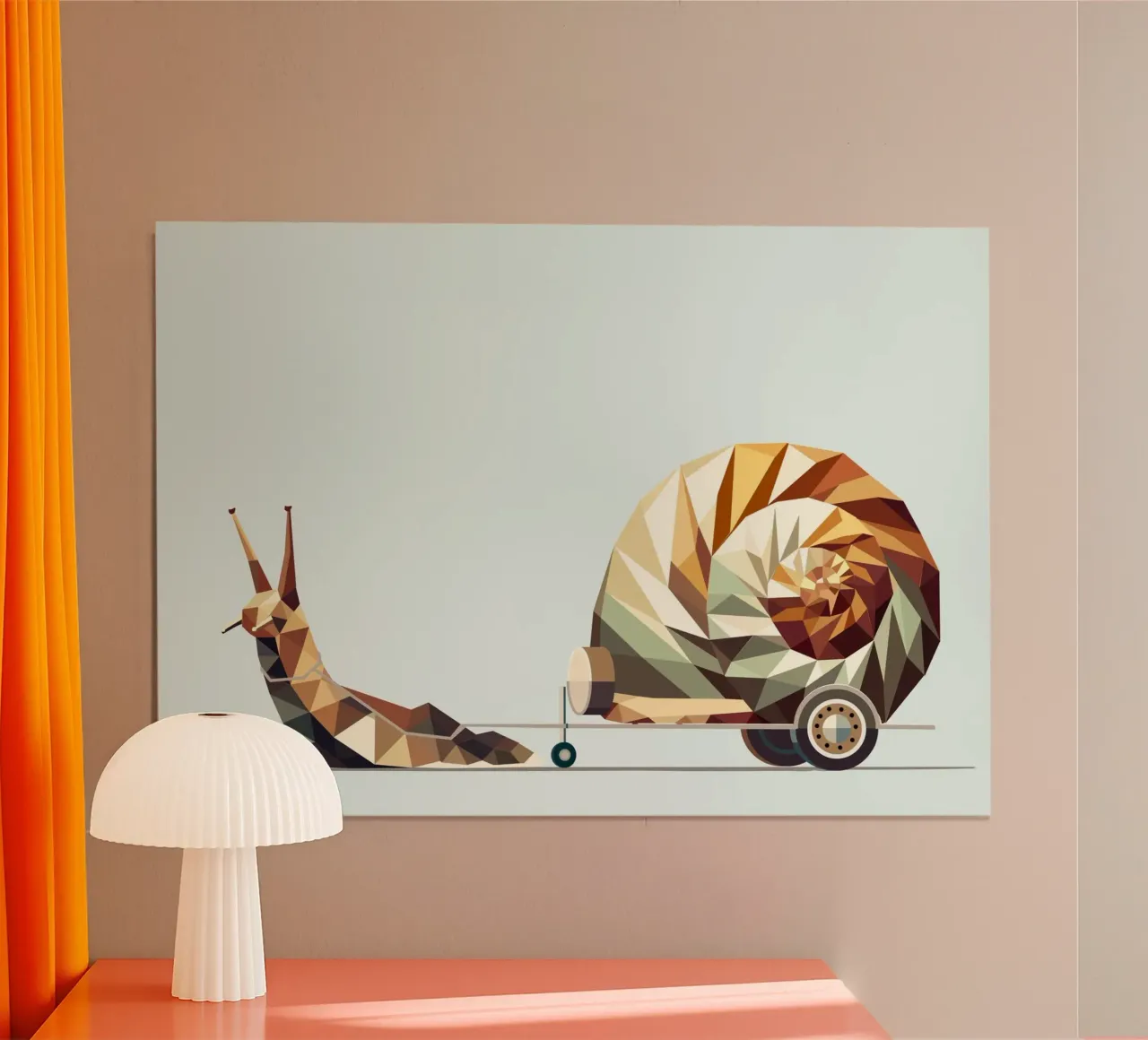 Caracol poligonal con remolque: el viaje lento como arte hahnemühle de namosh