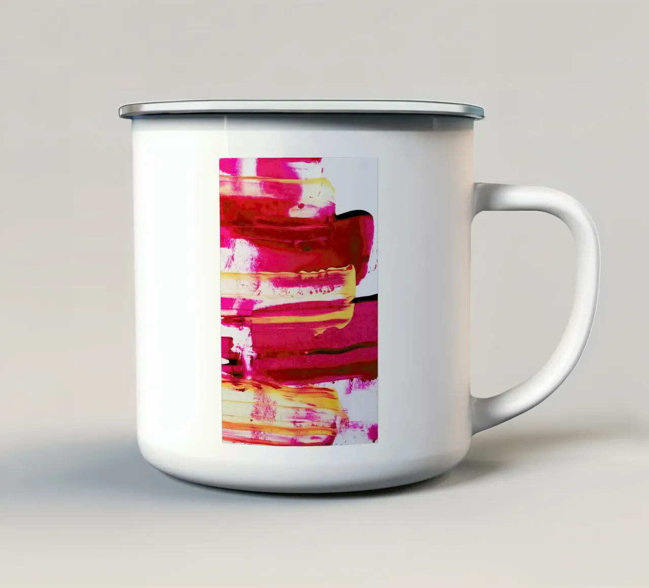 Ephemeral Dawn Emaille Tasse von Babett Schultze