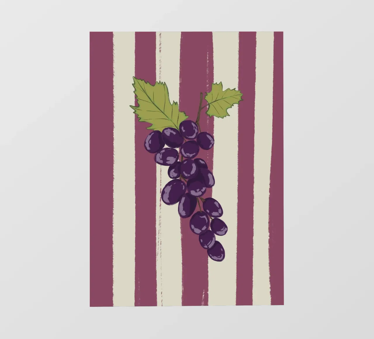 Grapes on purple stripes backlit film by Sixmai