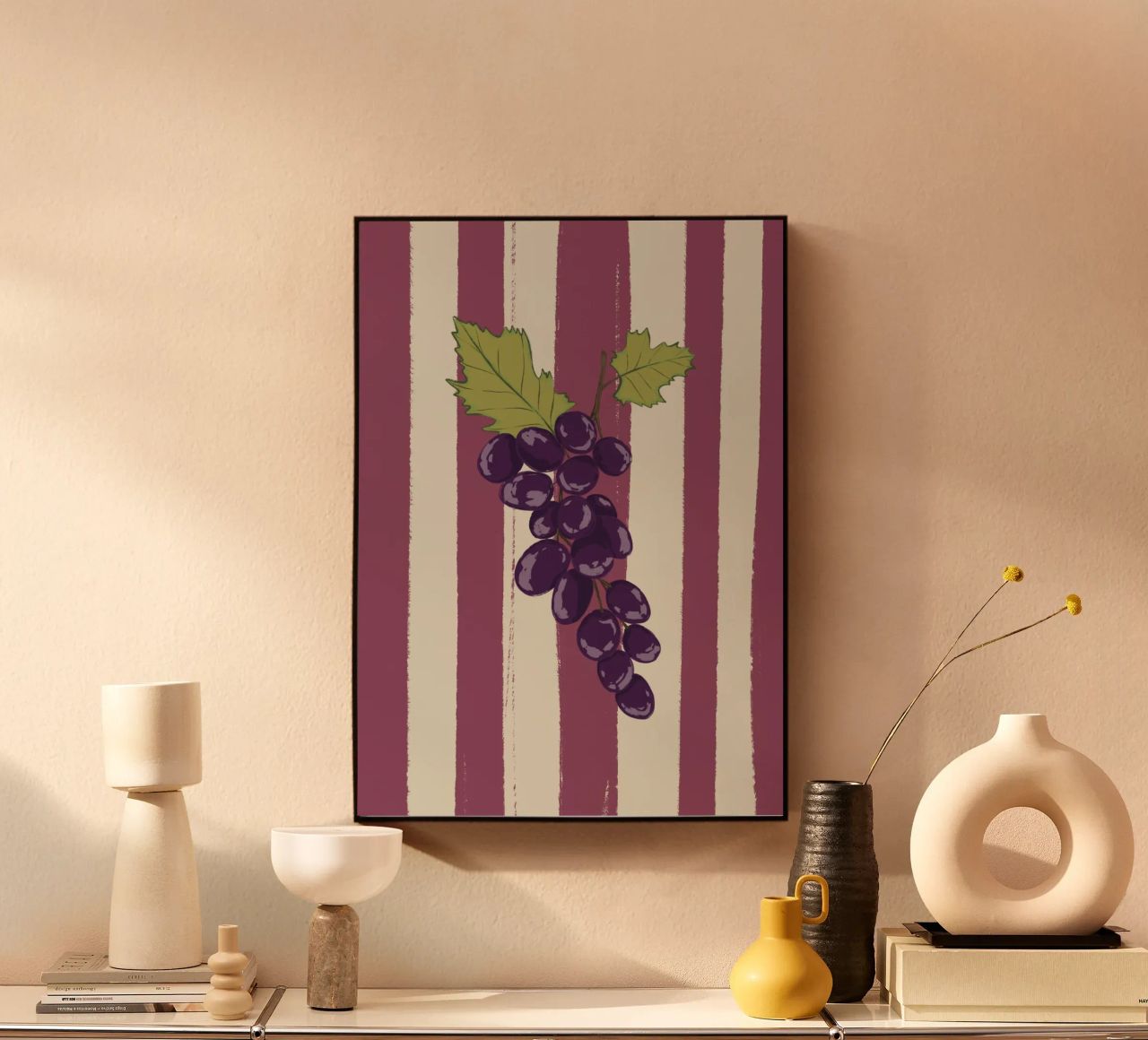Uva su strisce viola plexiglass da Sixmai