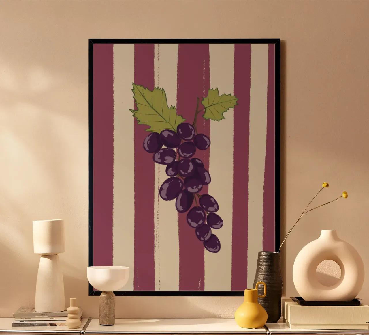 Uva su strisce viola poster da Sixmai