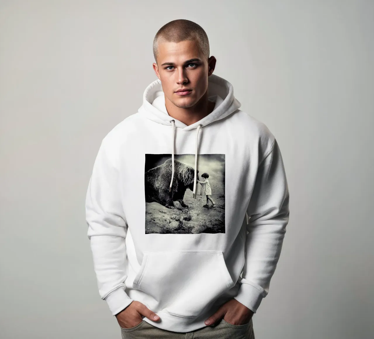 pa 2009-27 felpa con cappuccio da Sarolta Bán