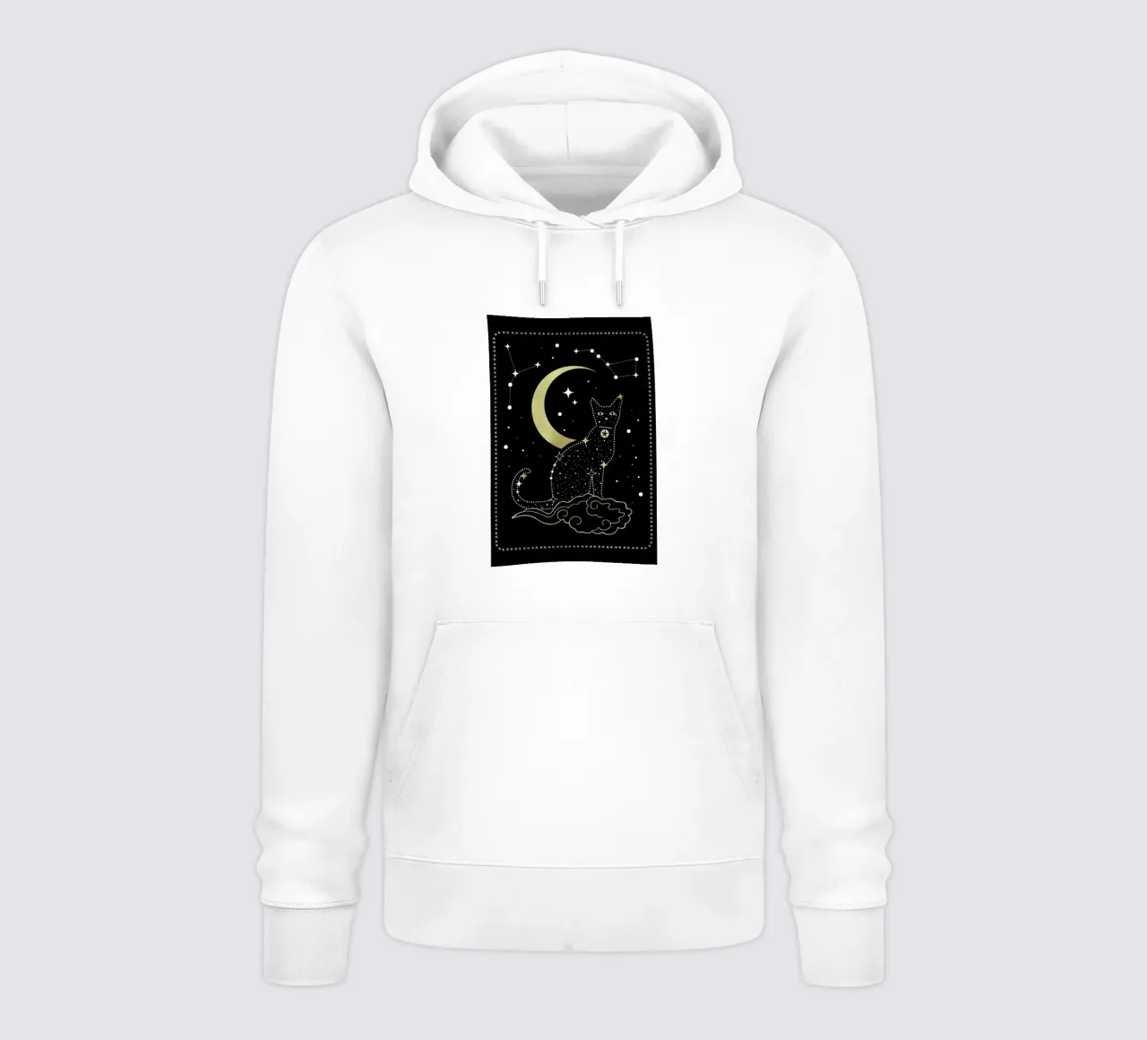 Cat Constellation felpa con cappuccio da cafelab