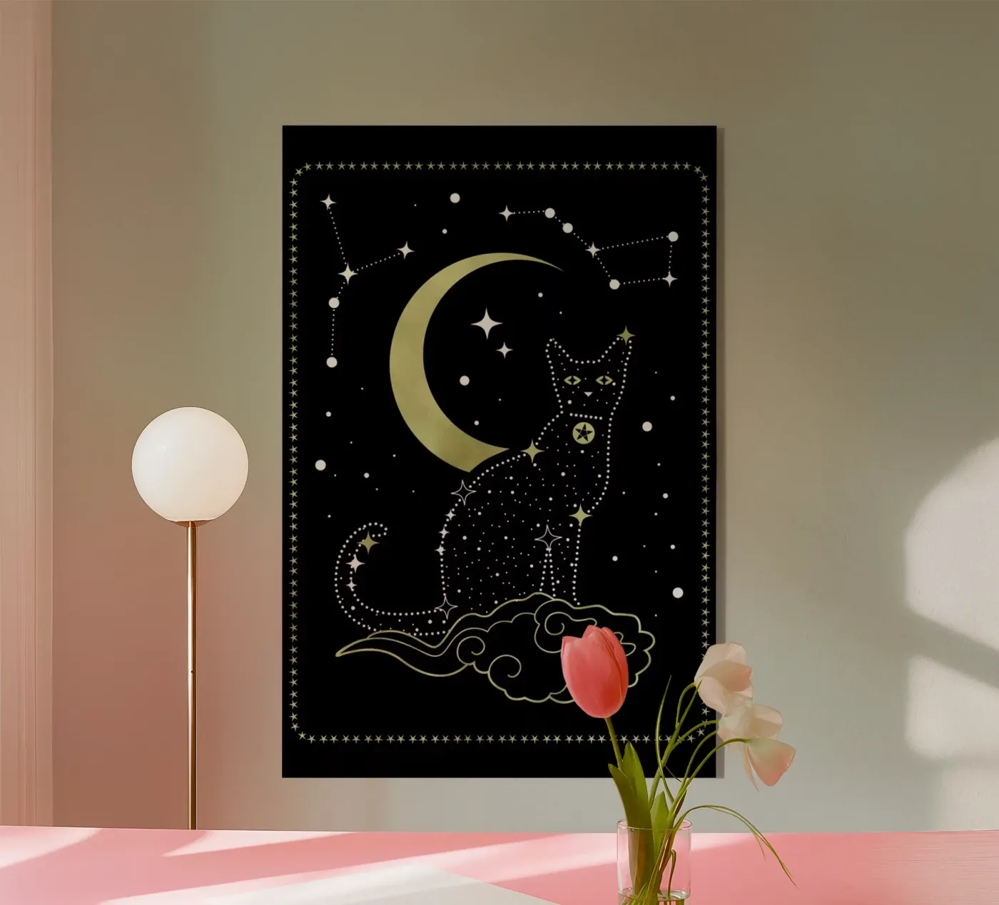 Cat Constellation Acryl-Glas von cafelab