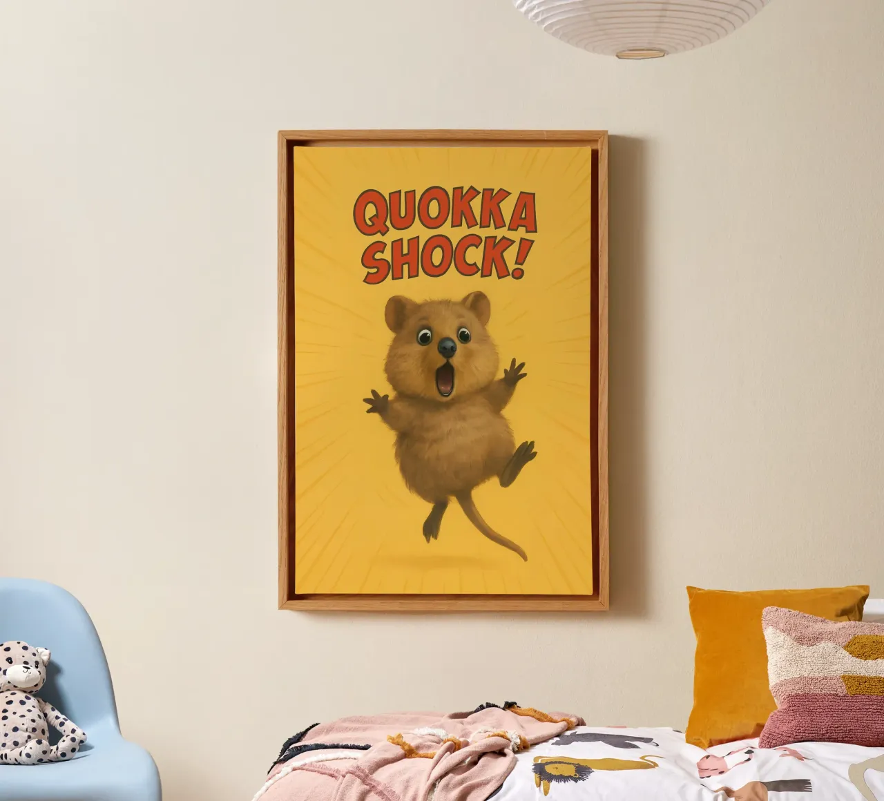 Meme divertente sui Quokka tela con Cornice a cassetta da Funny Humor Art