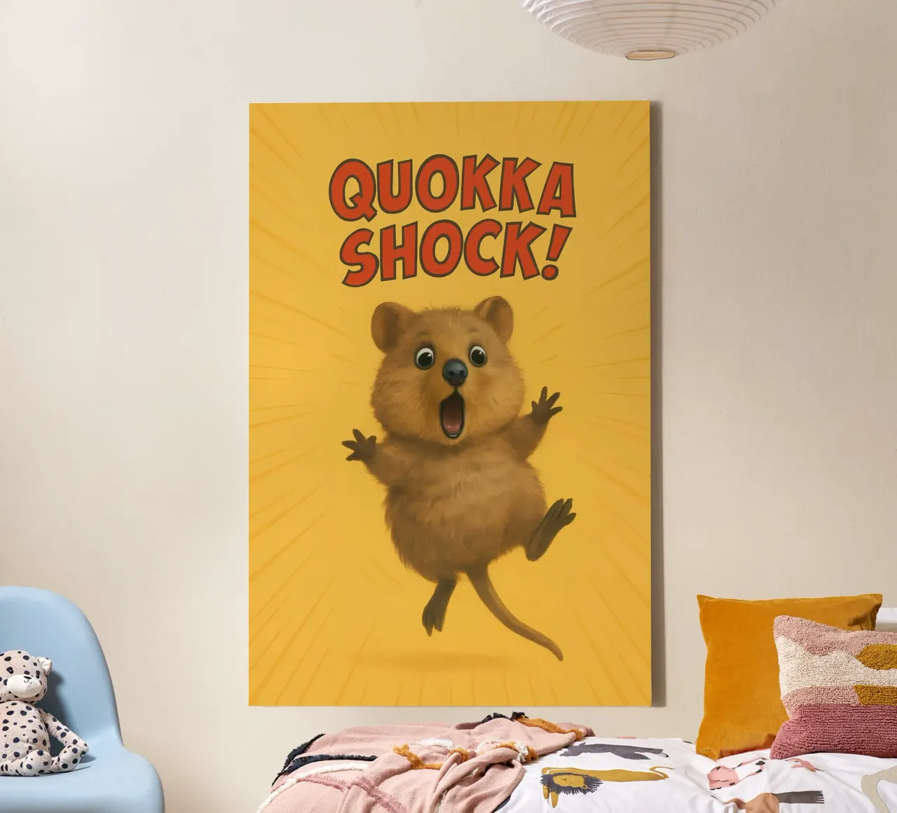 Meme divertente sui Quokka tela con Cornice a cassetta da Funny Humor Art