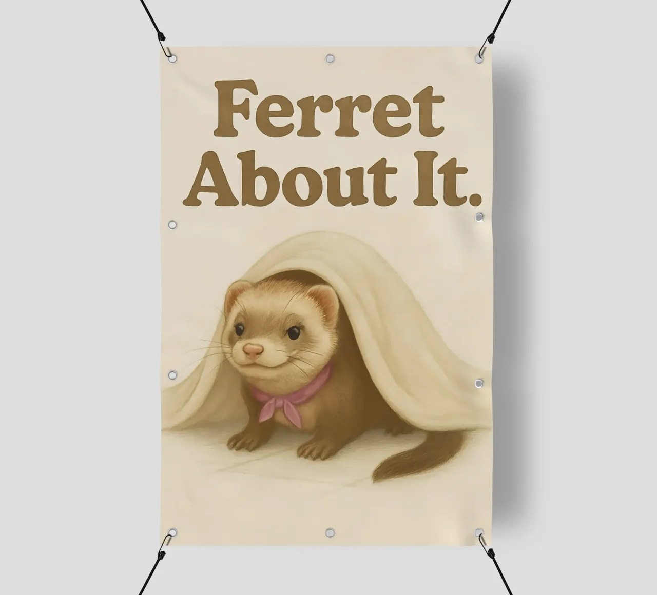 Funny Ferret Meme telo in pvc da Funny Humor Art