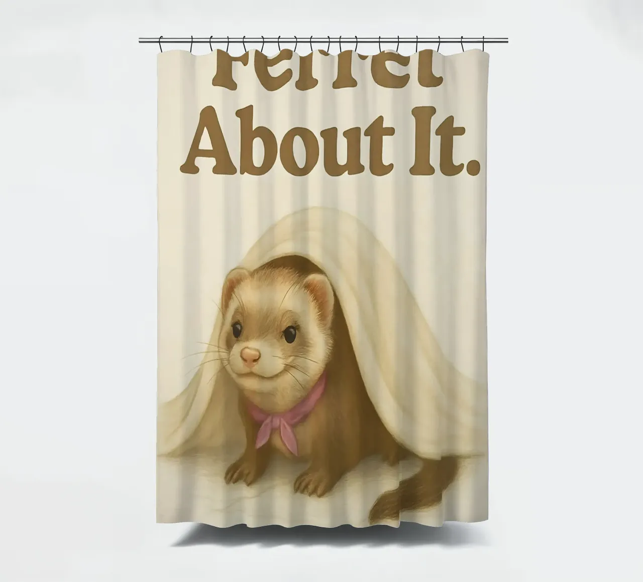 Funny Ferret Meme tenda da doccia da Funny Humor Art