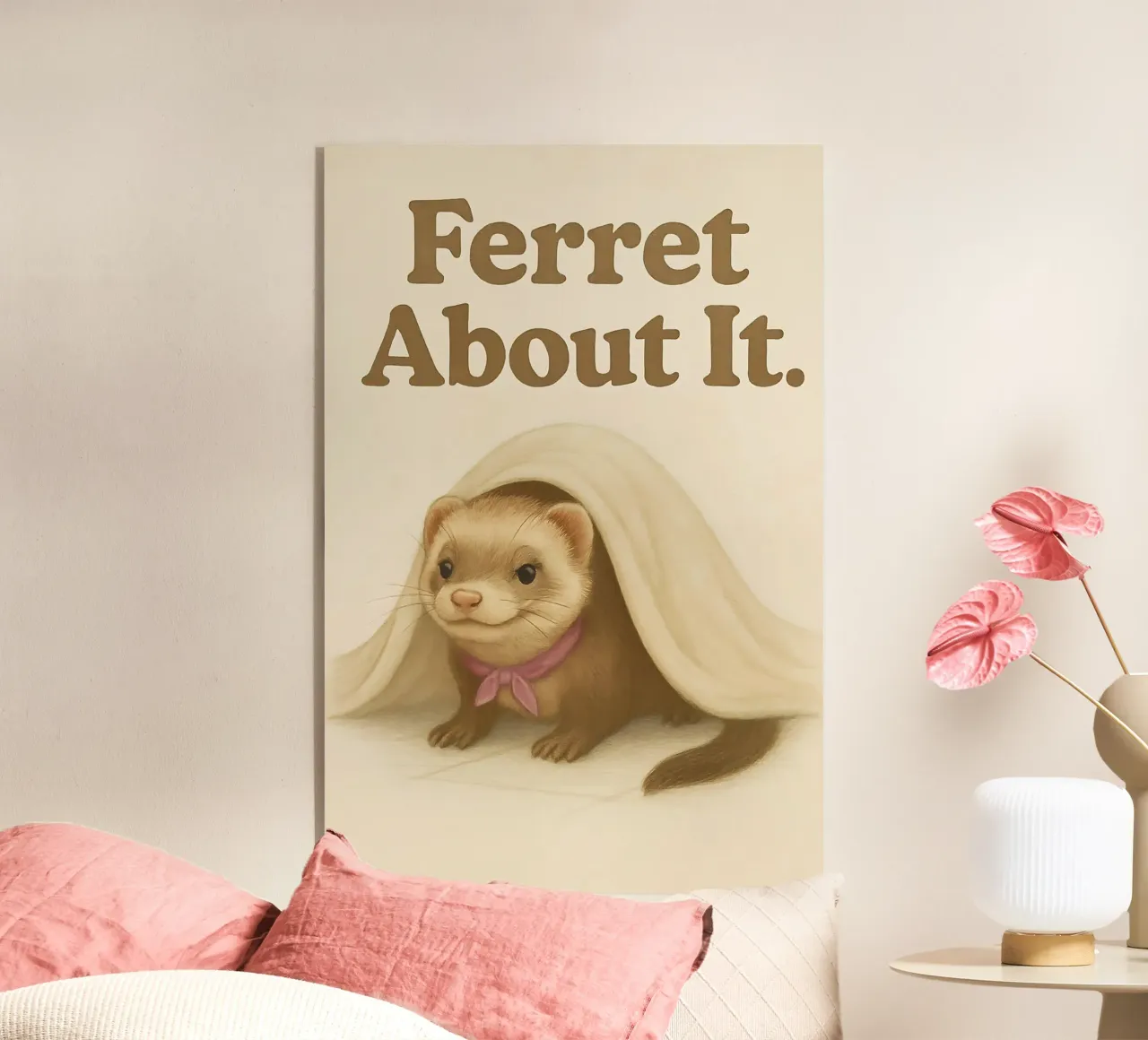 Funny Ferret Meme plexiglass da Funny Humor Art