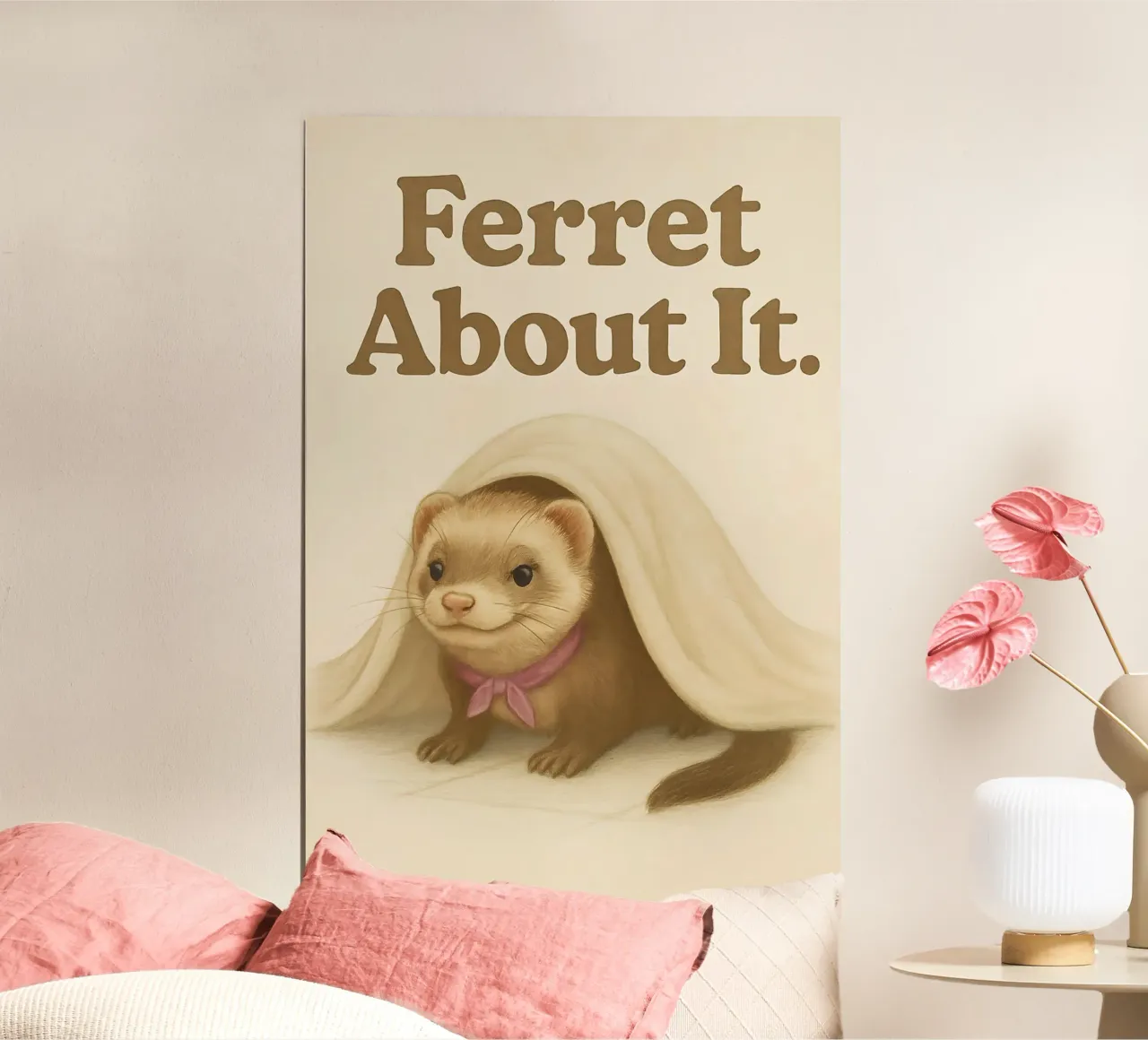 Funny Ferret Meme carta hahnemühle da Funny Humor Art