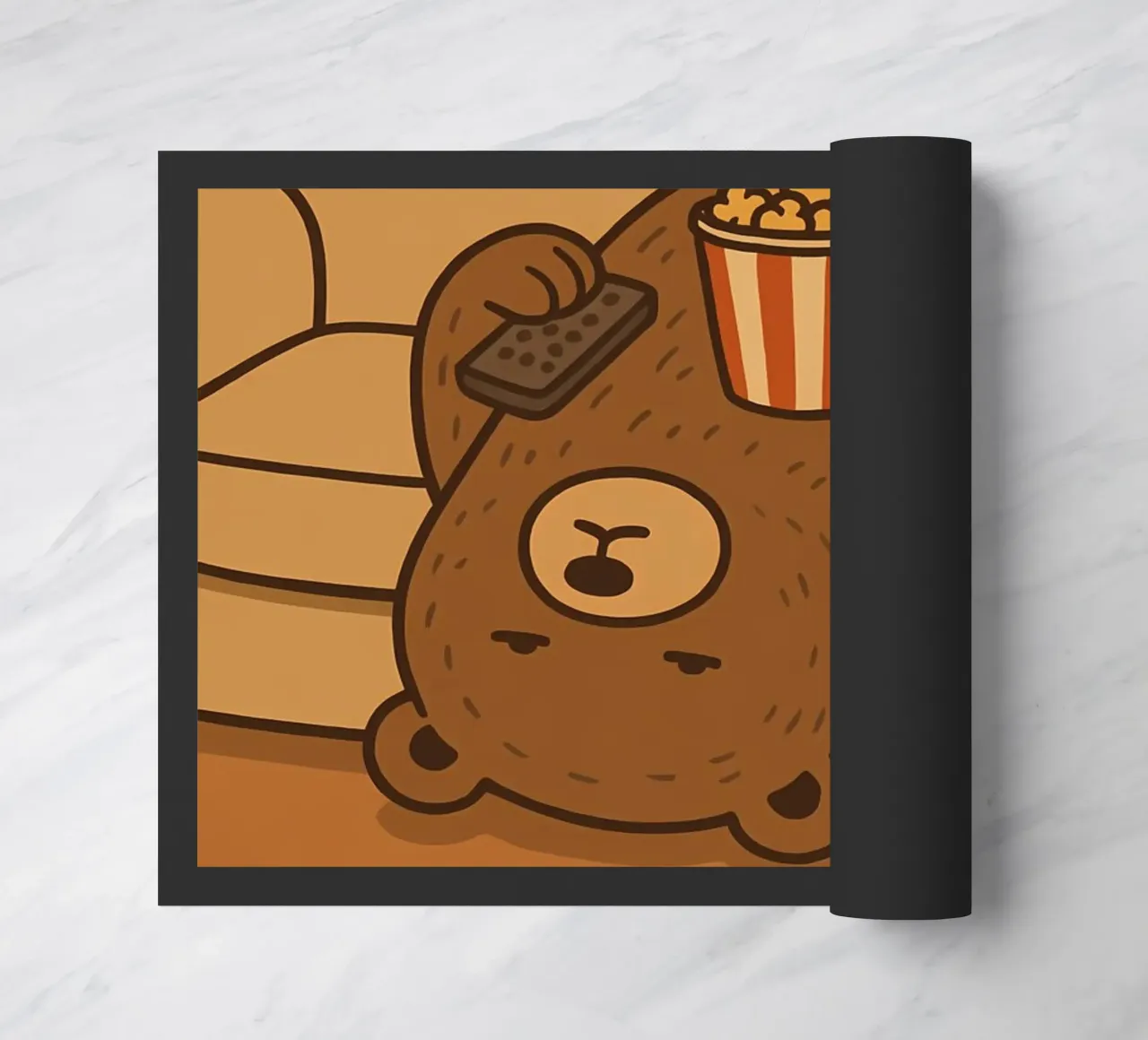 Funny Bear Meme doormat by Funny Humor Art