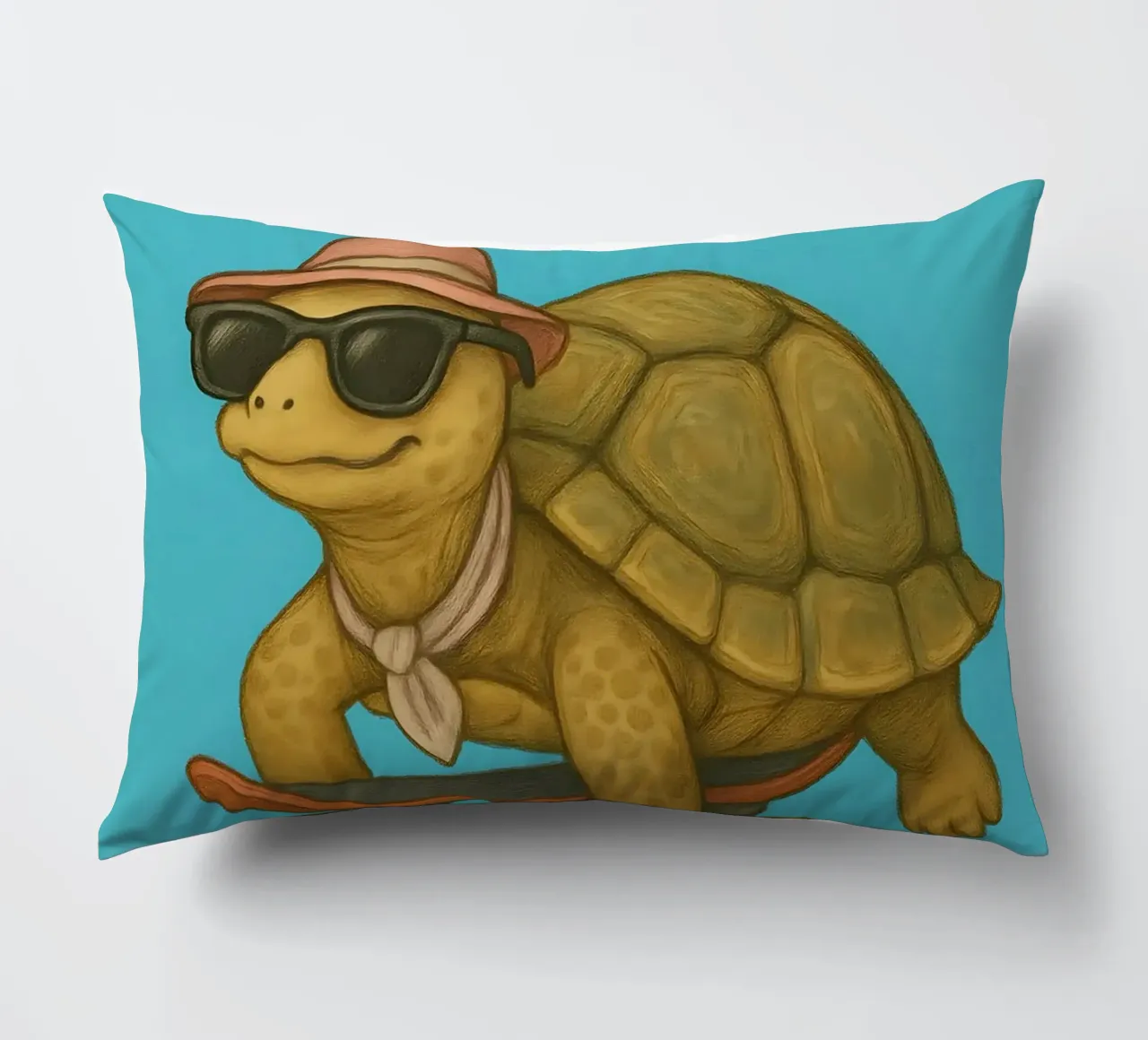 Meme divertente sulla tartaruga cuscino da Funny Humor Art