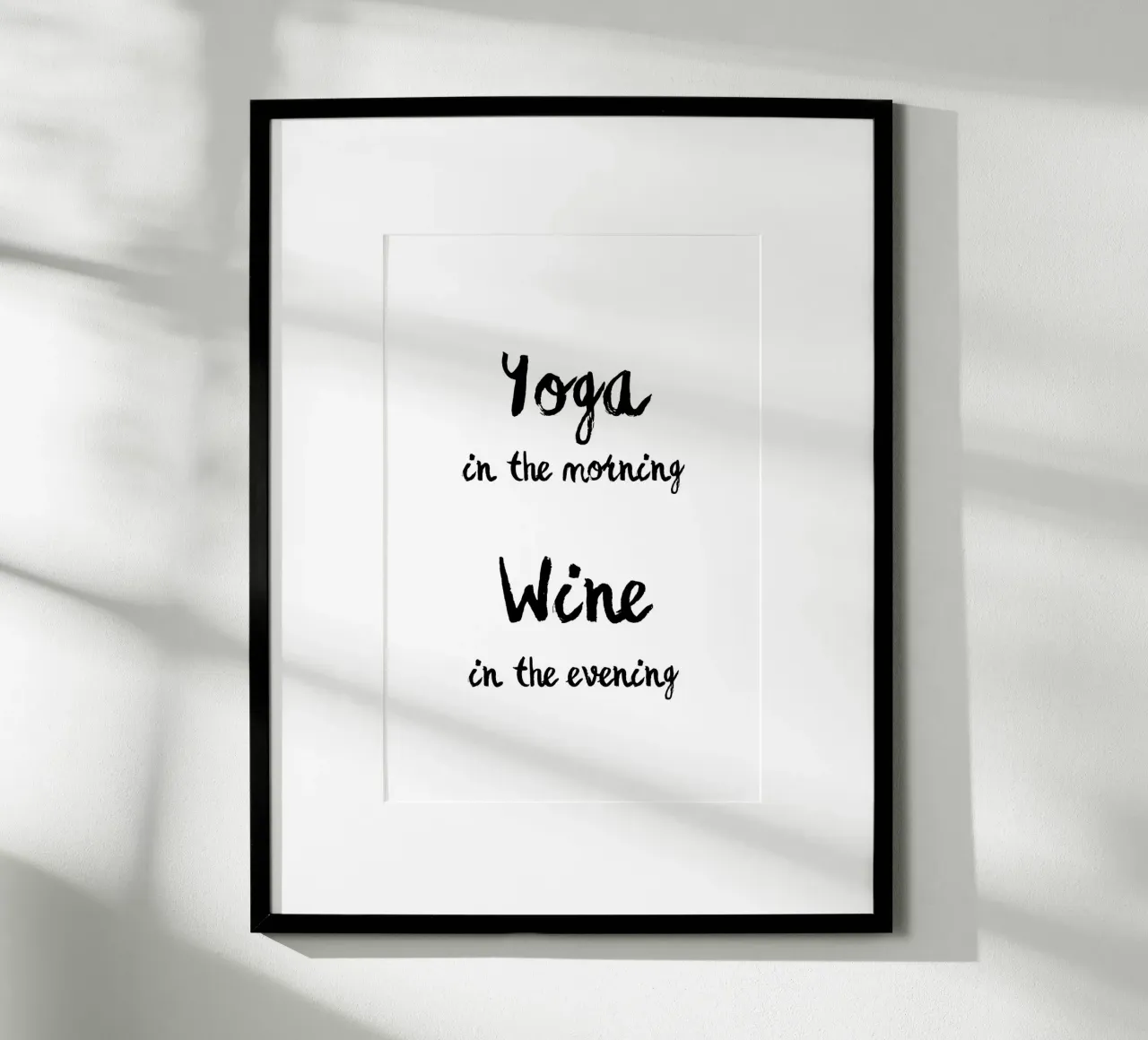 Yoga & Wine carta hahnemühle da Second Canvas