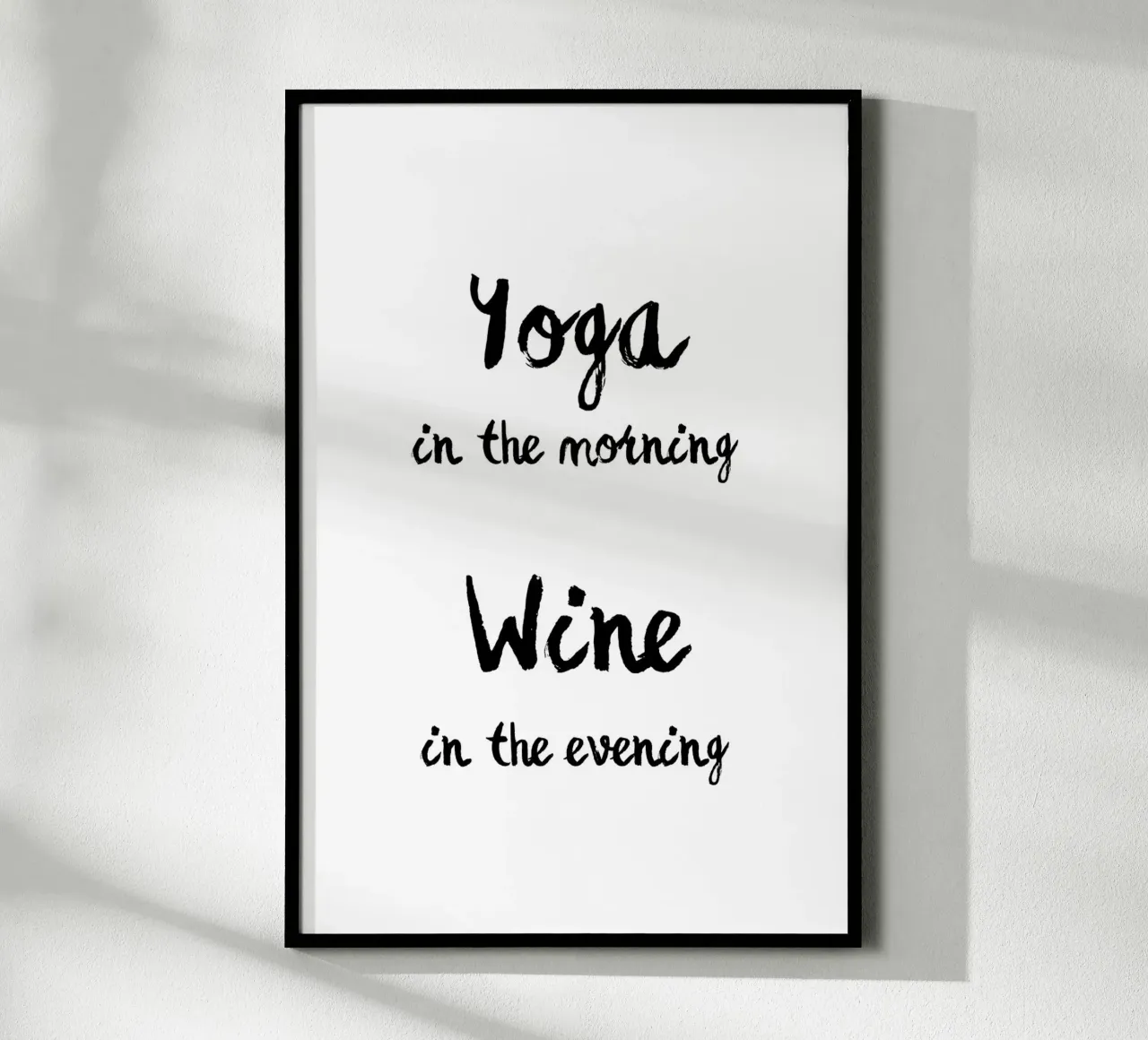 Yoga & Wine carta hahnemühle da Second Canvas