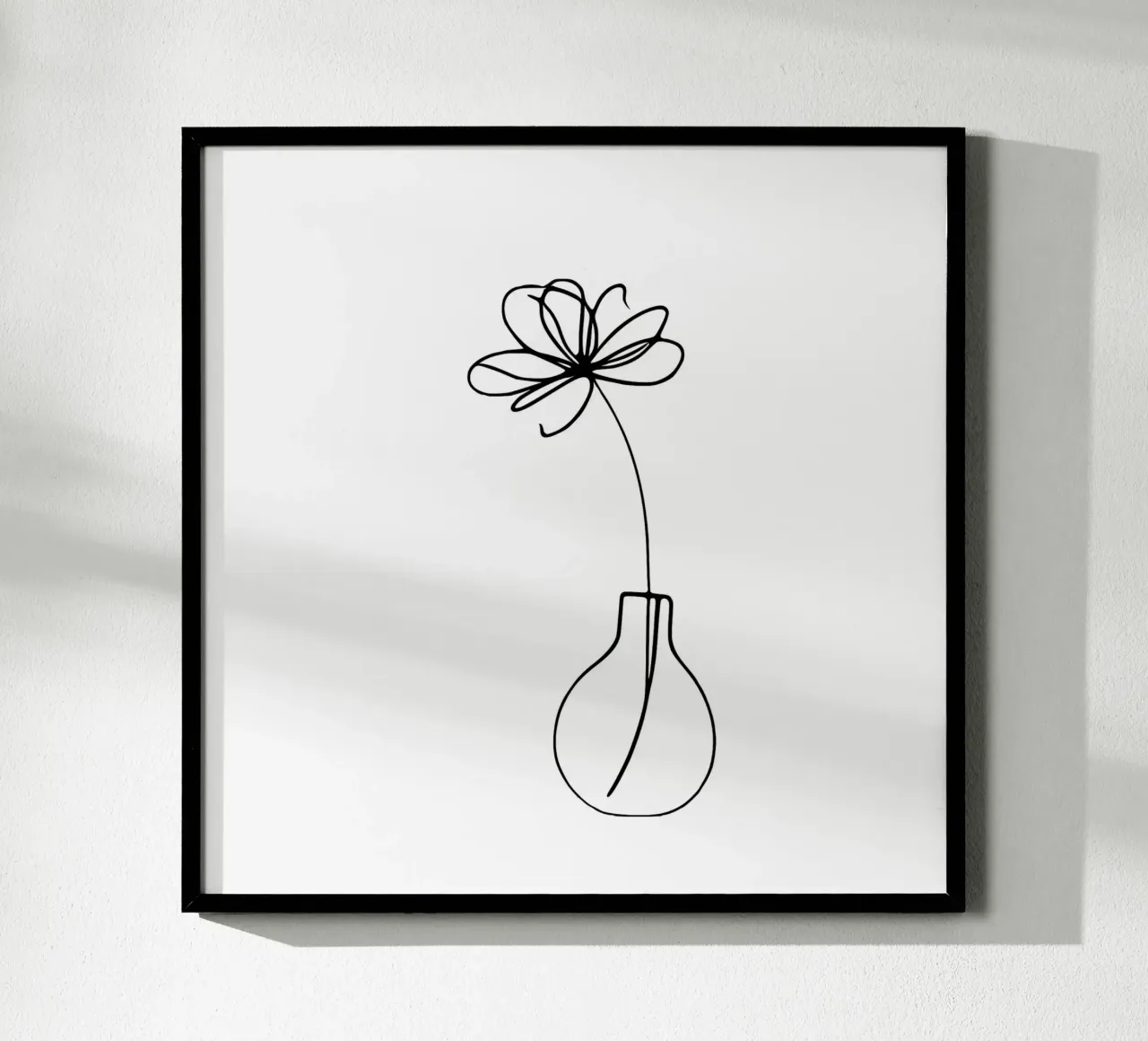 Bloem in een vaas poster van Second Canvas