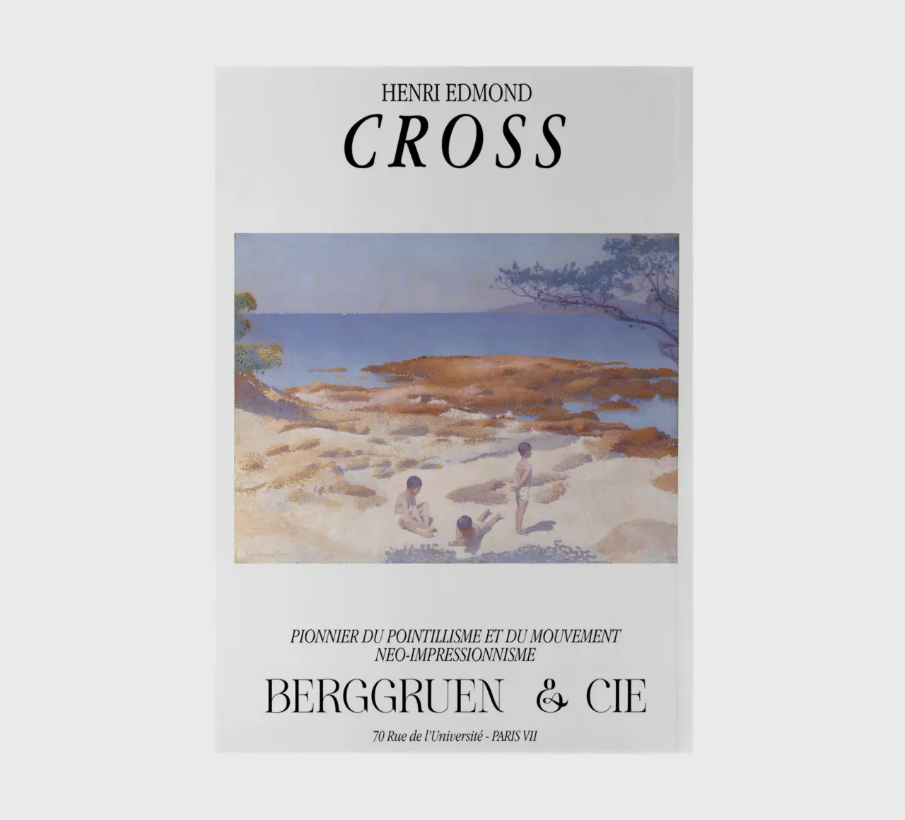 Henri-Edmond Cross Pointillist Beach Scene Figures notebook by NorwesClub