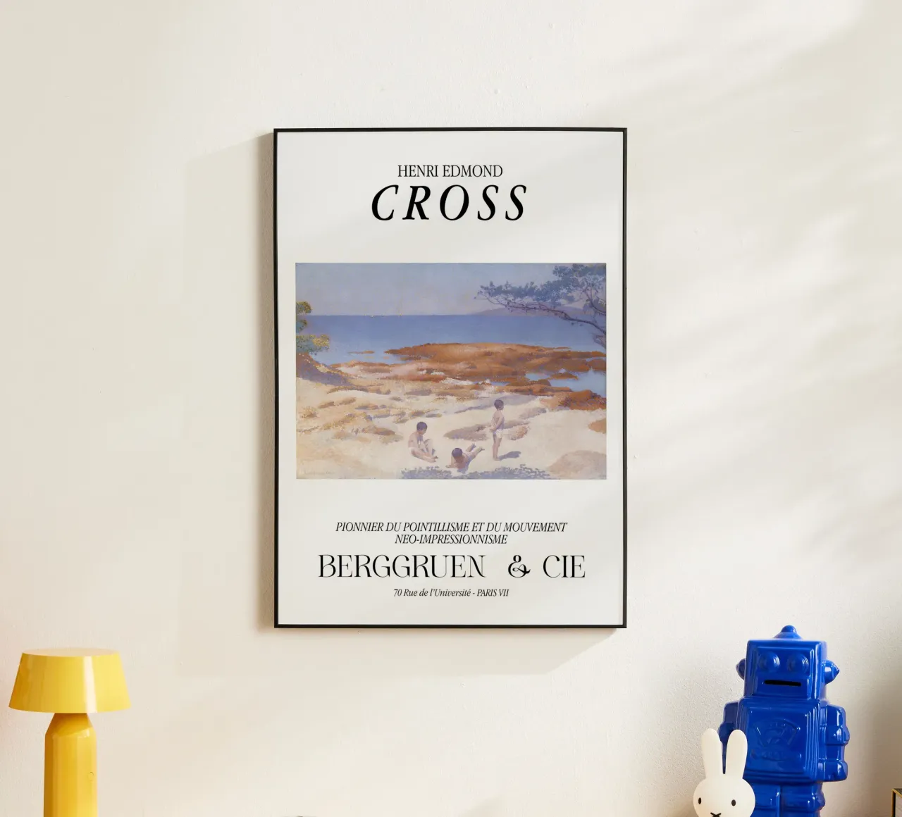 Henri-Edmond Cross Figure puntiniste da spiaggia alluminio dibond da NorwesClub