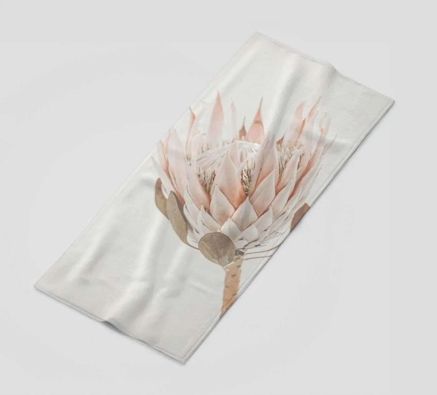 Protea beach towel by Monika Strigel
