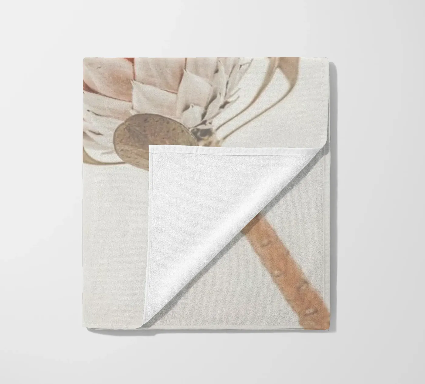 Protea beach towel by Monika Strigel