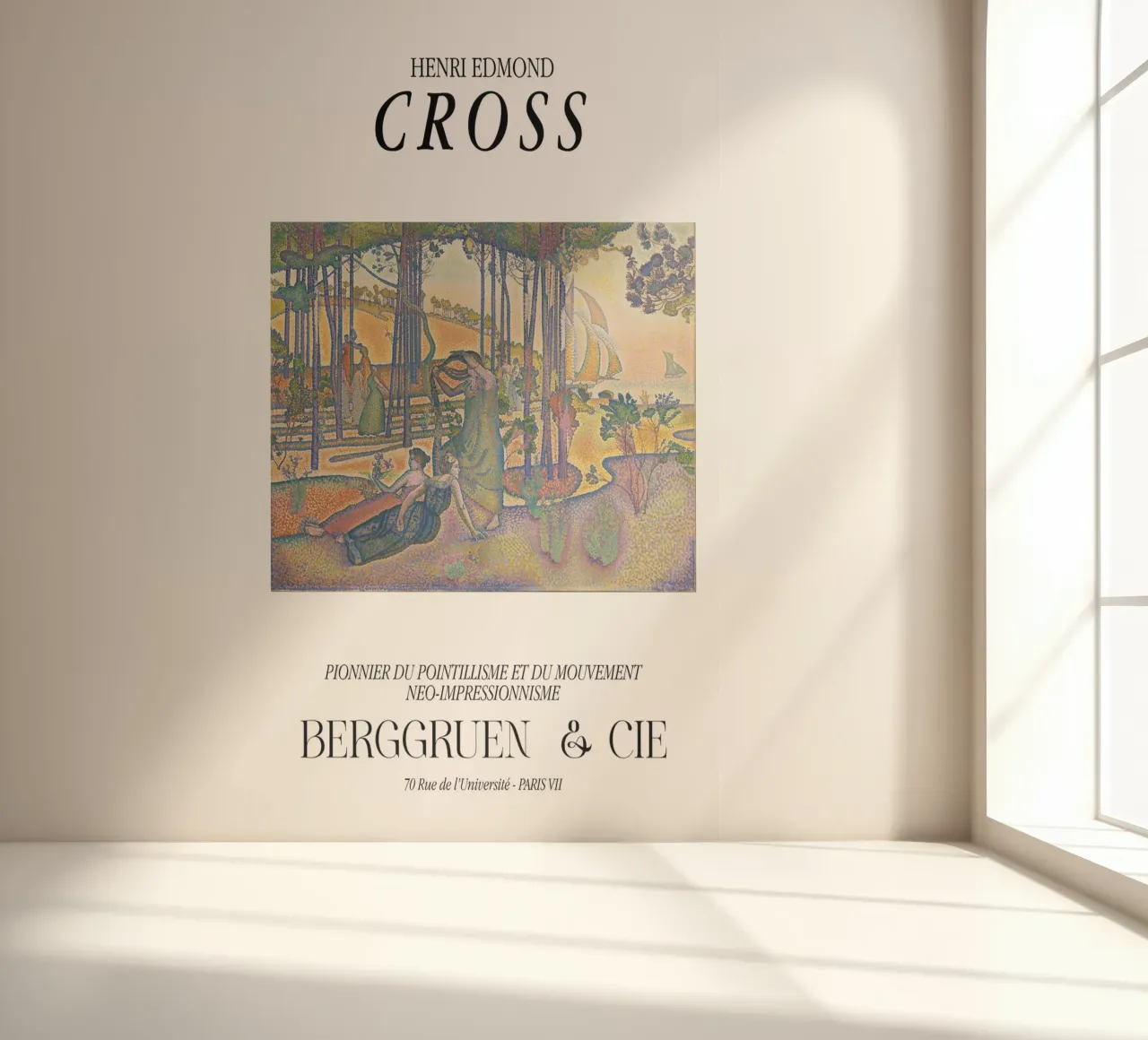 Henri-Edmond Cross Pointillist The Evening Air photo wallpaper by NorwesClub