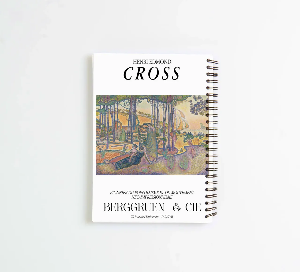 Henri-Edmond Cross Pointillist The Evening Air spiral notebook by NorwesClub