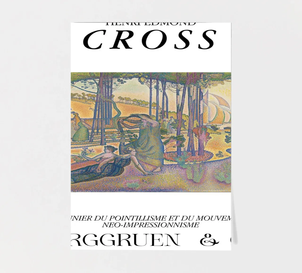 Henri-Edmond Cross Pointillist Die Abendluft Stickerbogen von NorwesClub