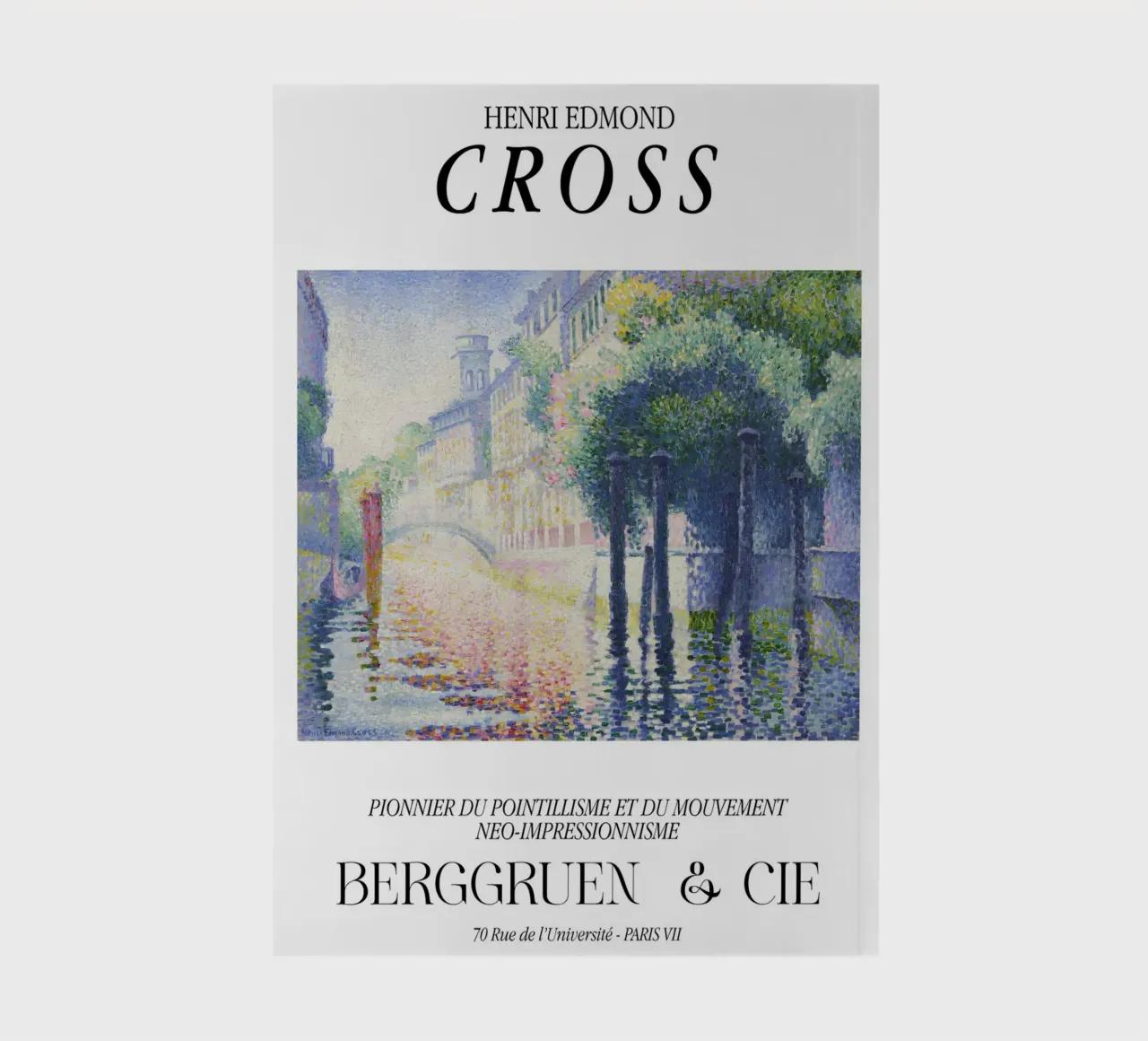 Henri-Edmond Cross Pointillist Venice Canal Scene notebook by NorwesClub