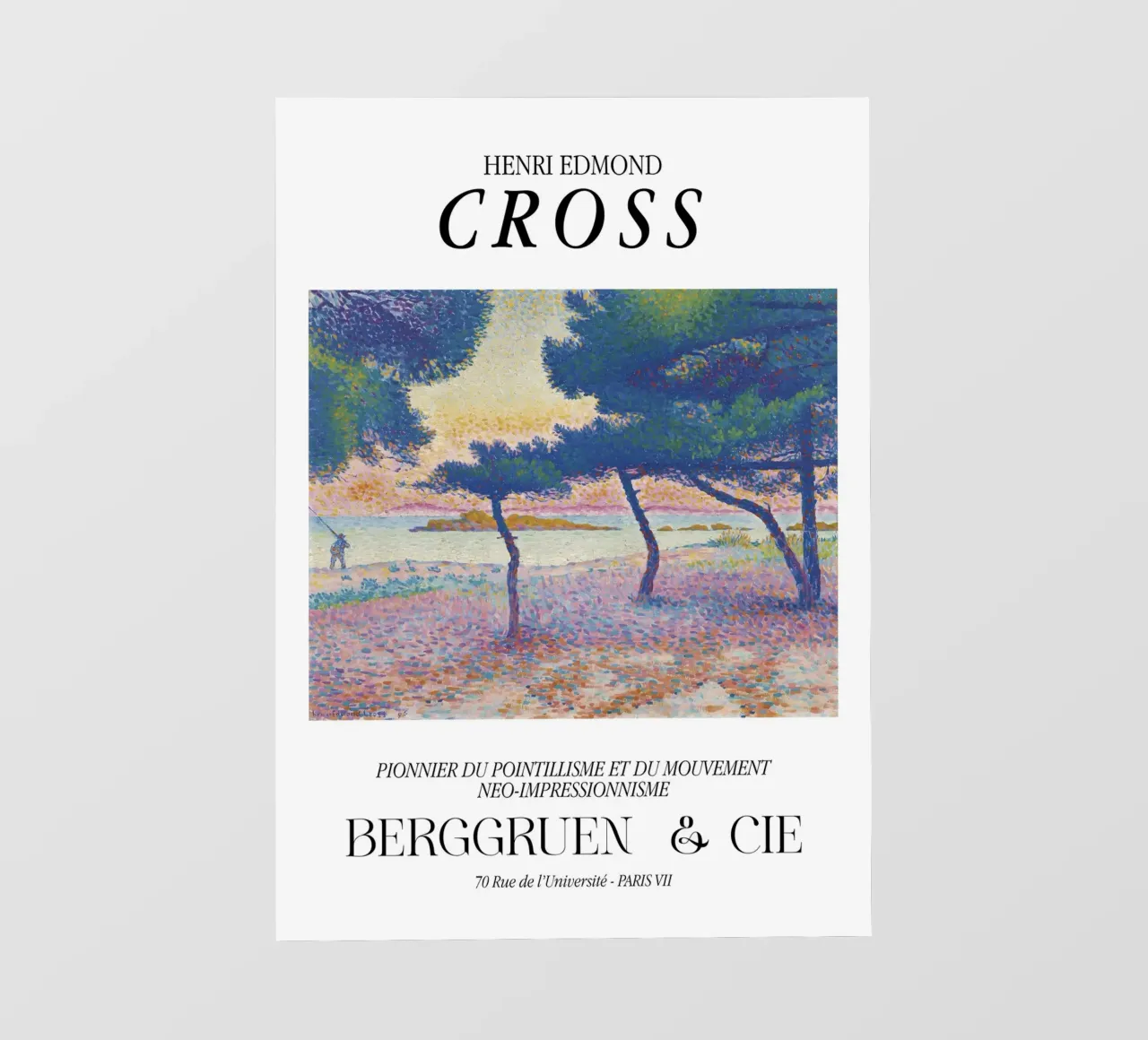 Henri-Edmond Cross Pointillist Spiaggia di Saint-Clair pellicola backlit da NorwesClub
