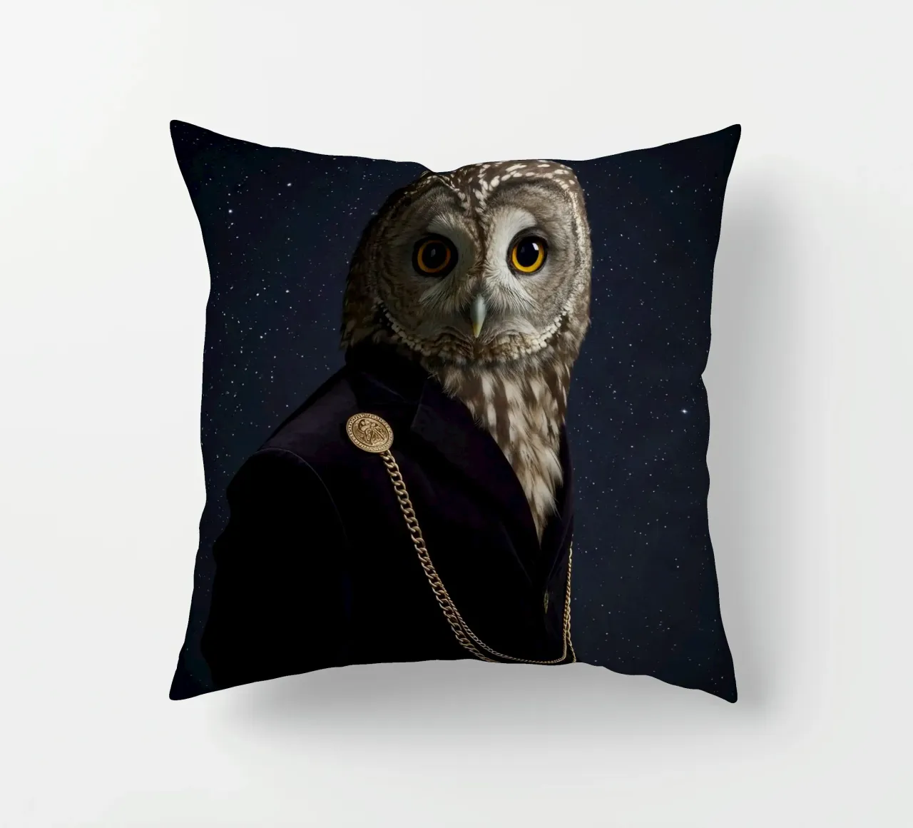 Gufo della moda cuscino da Pawtrait Studio