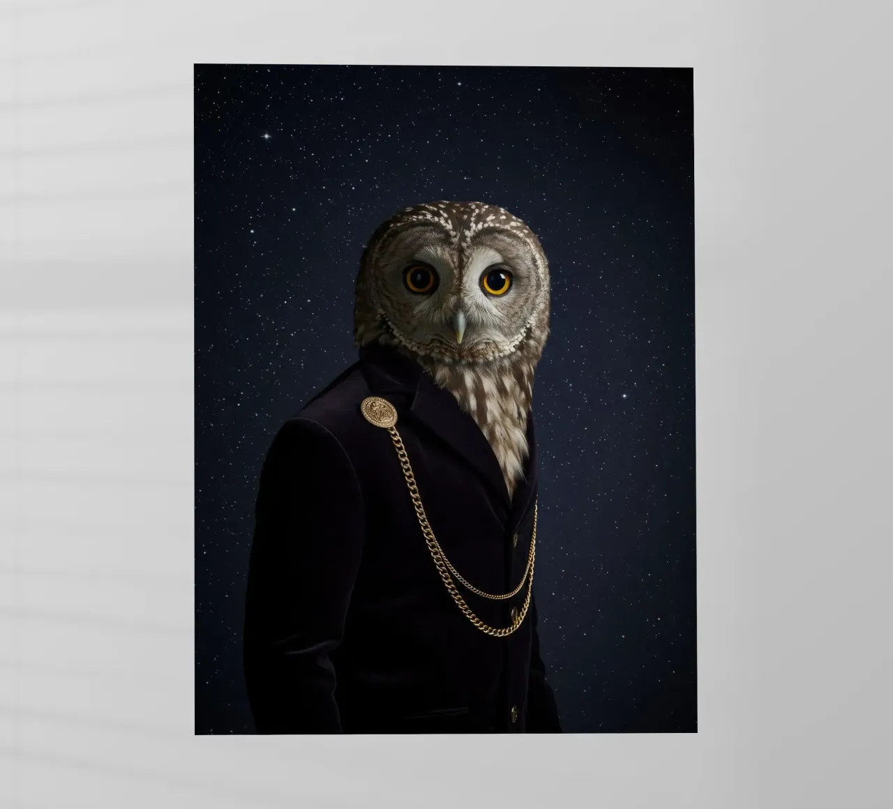 Mode-Eule Backlit Folie von Pawtrait Studio