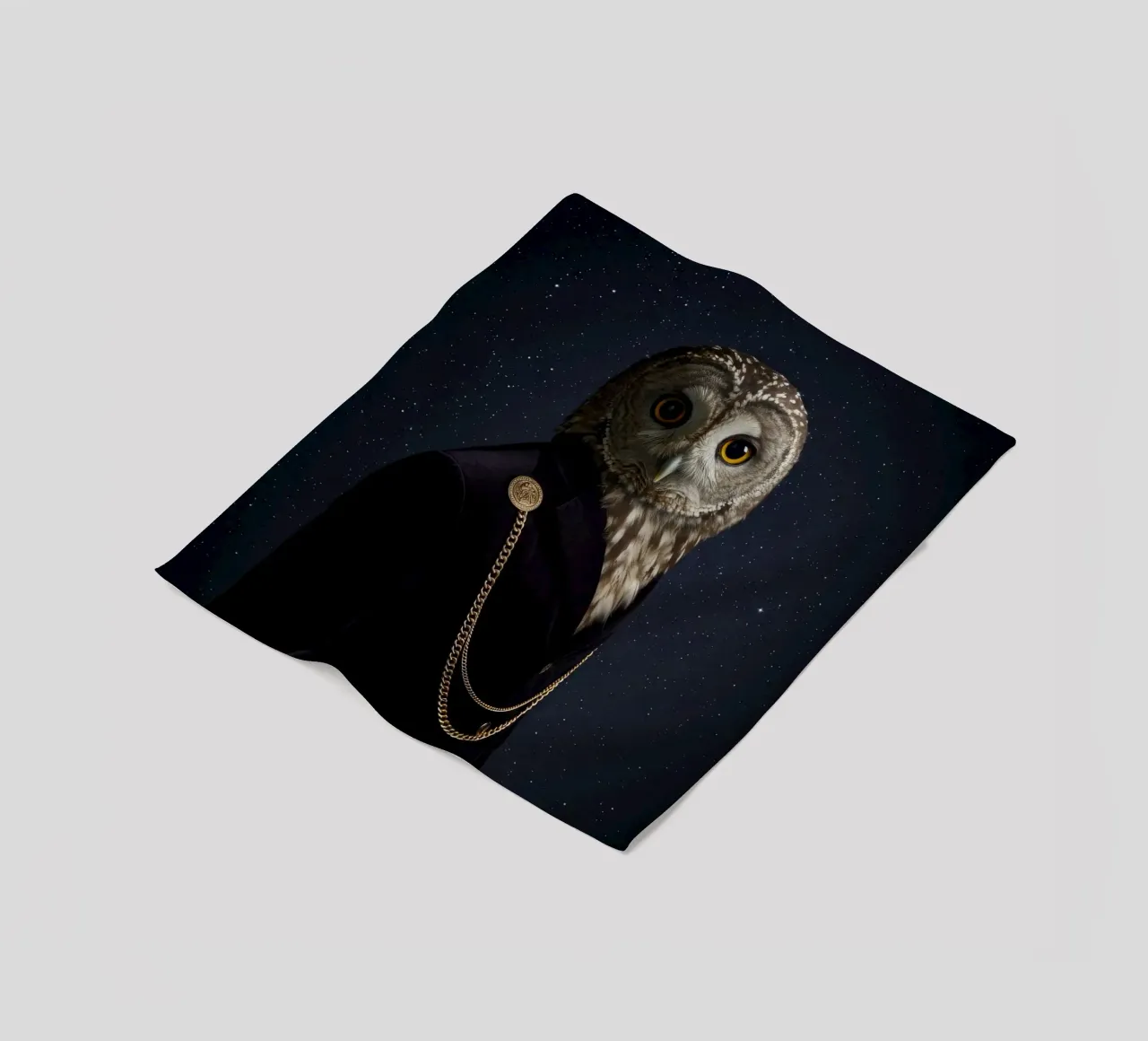 Mode-Eule Fleecedecke von Pawtrait Studio