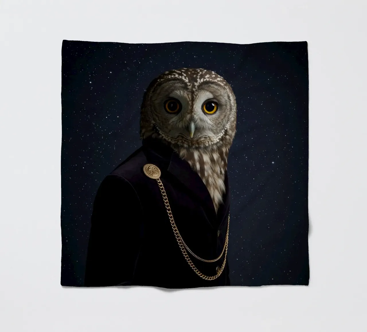 Mode-Eule Fleecedecke von Pawtrait Studio