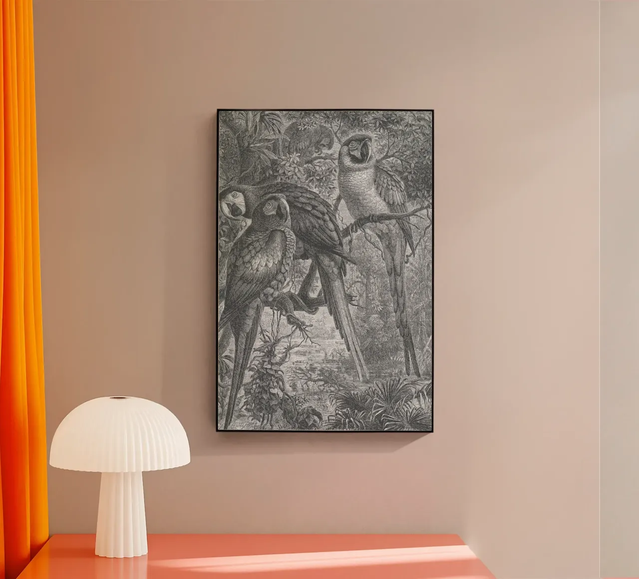 Macaws Parrots plexiglass da Astër