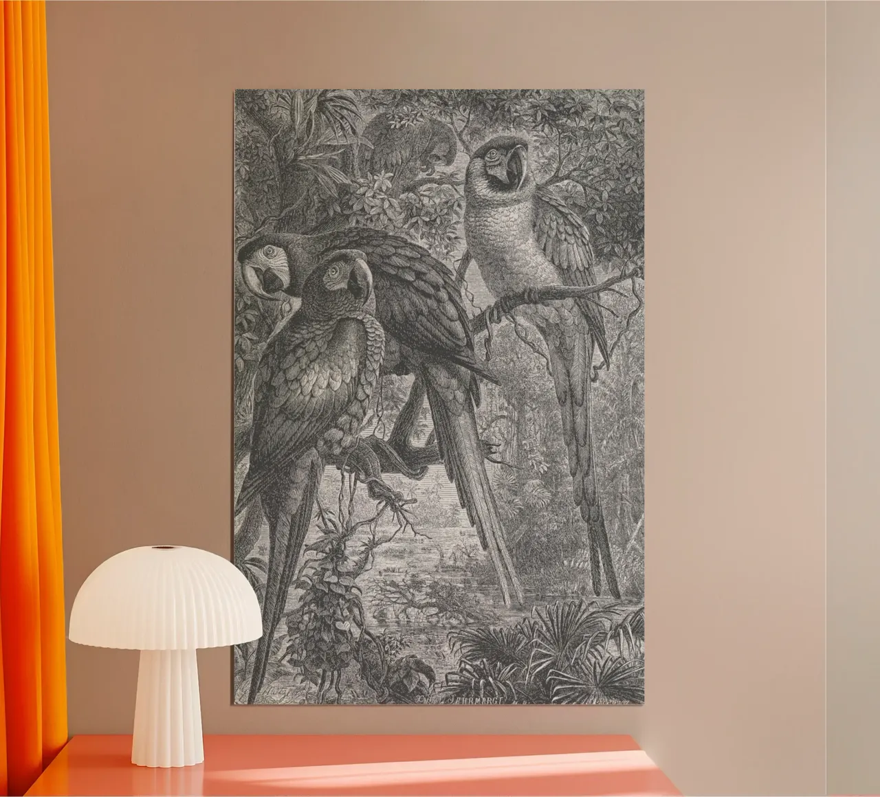 Macaws Parrots poster by Astër