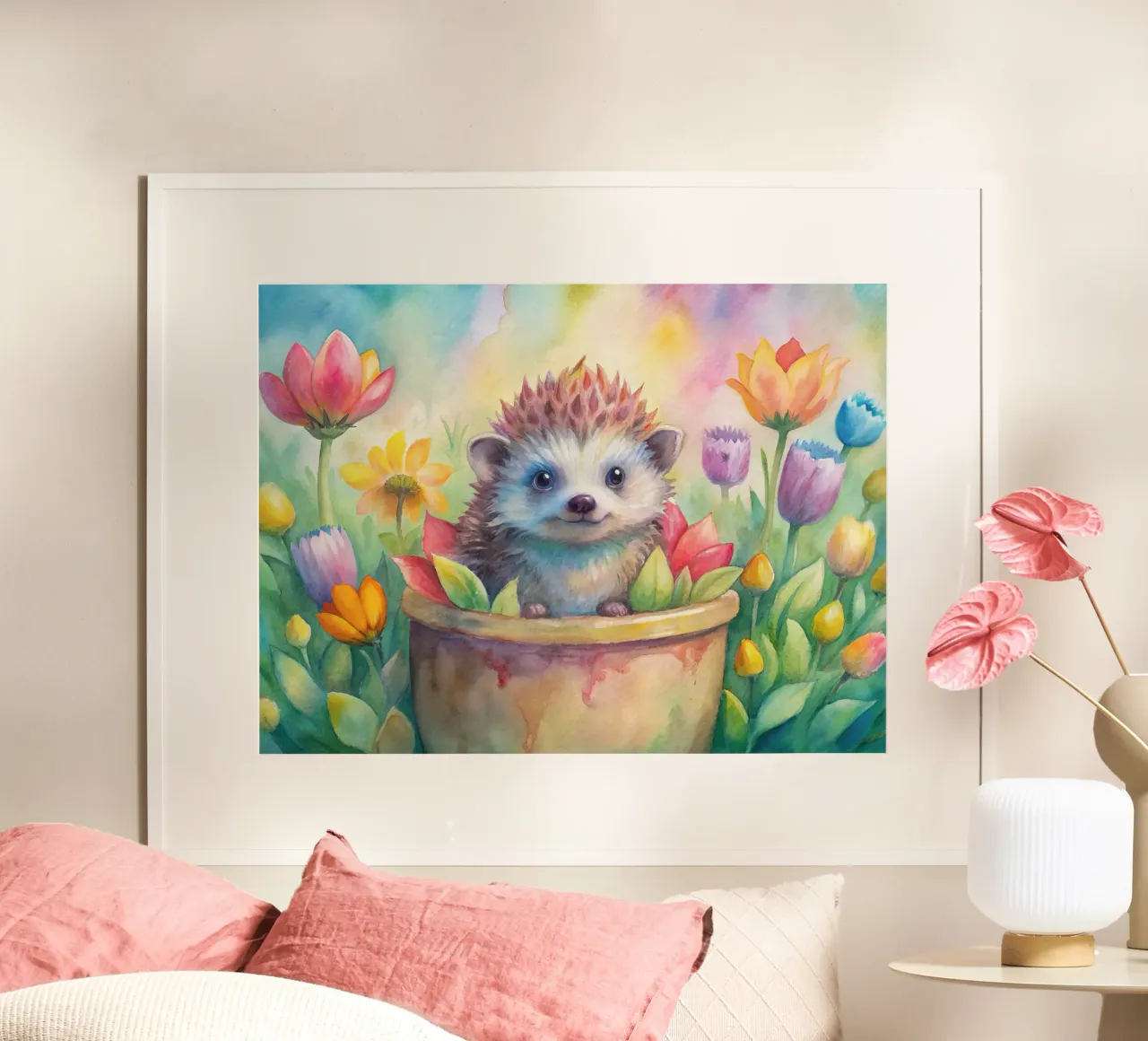 Riccio in acquerello poster da 🎁 ARTVI-SHOP